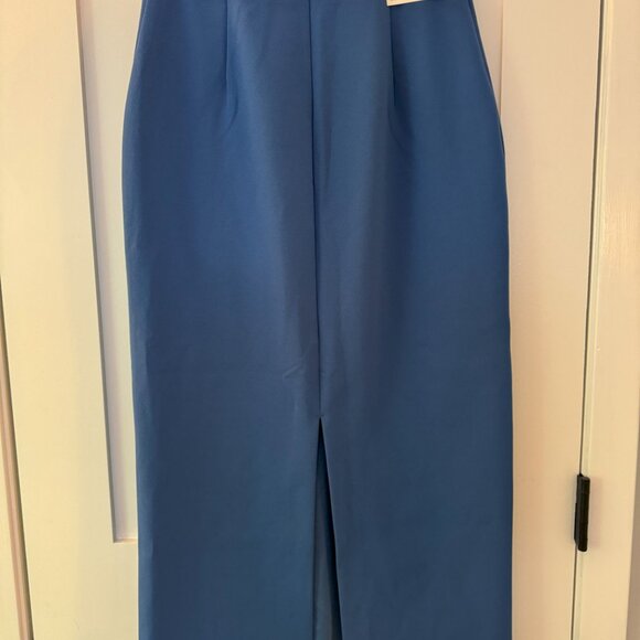 NWT Uniqlo x Clare Waight Keller Matching Set, Blue, Boxy Shirt + Midi Skirt - Picture 8 of 8